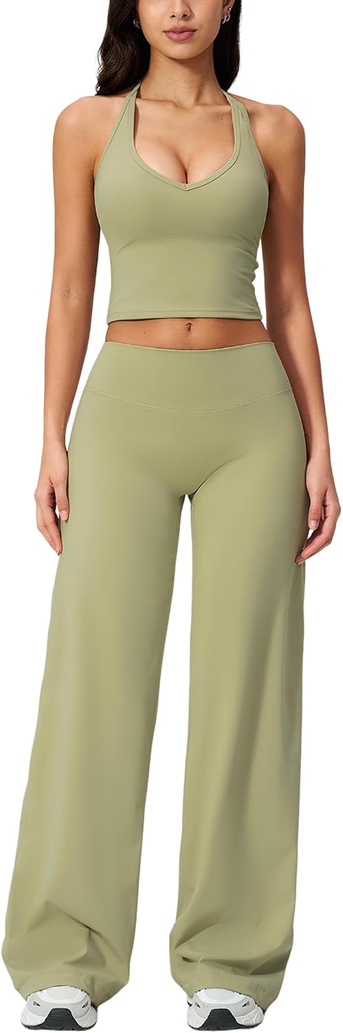 Womens Workout Sets Two Piece Matching Gym Yoga Pilates Outfits