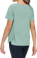 Women's Side Slits Athletic T-Shirts Breathable Workout Tops