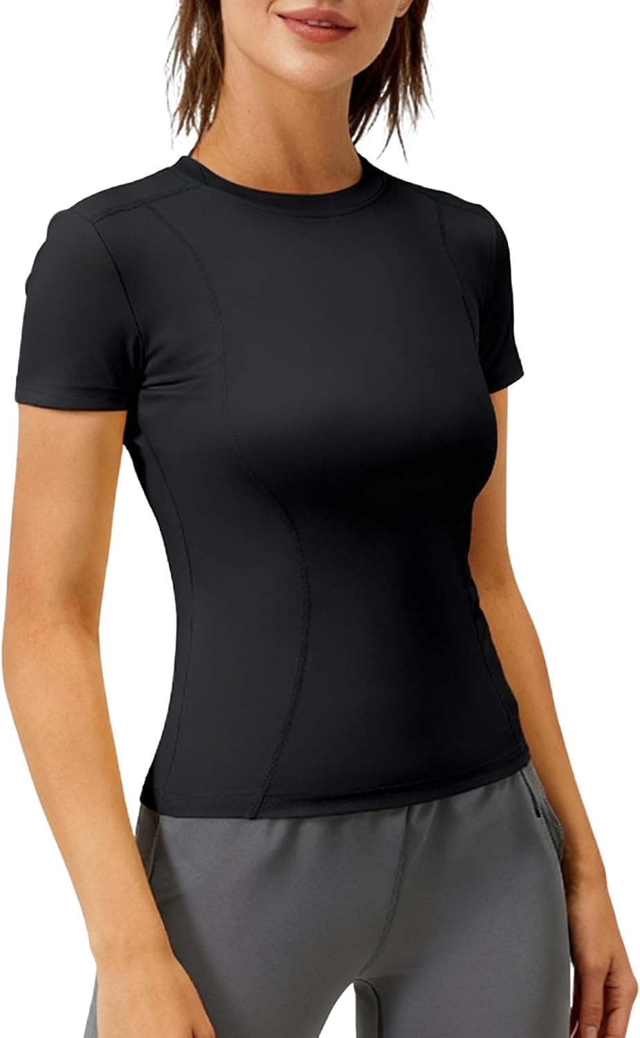 Sports Tops for Women Skims Top Women Running Yoga Sports Gym Short Sleeve Athletic Quick Dry Breathable