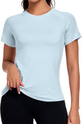 Sports Shirt Women's Short Sleeve Crew Neck Sports T-Shirt Lightweight Breathable Gym Yoga Top Fitness Sports Top