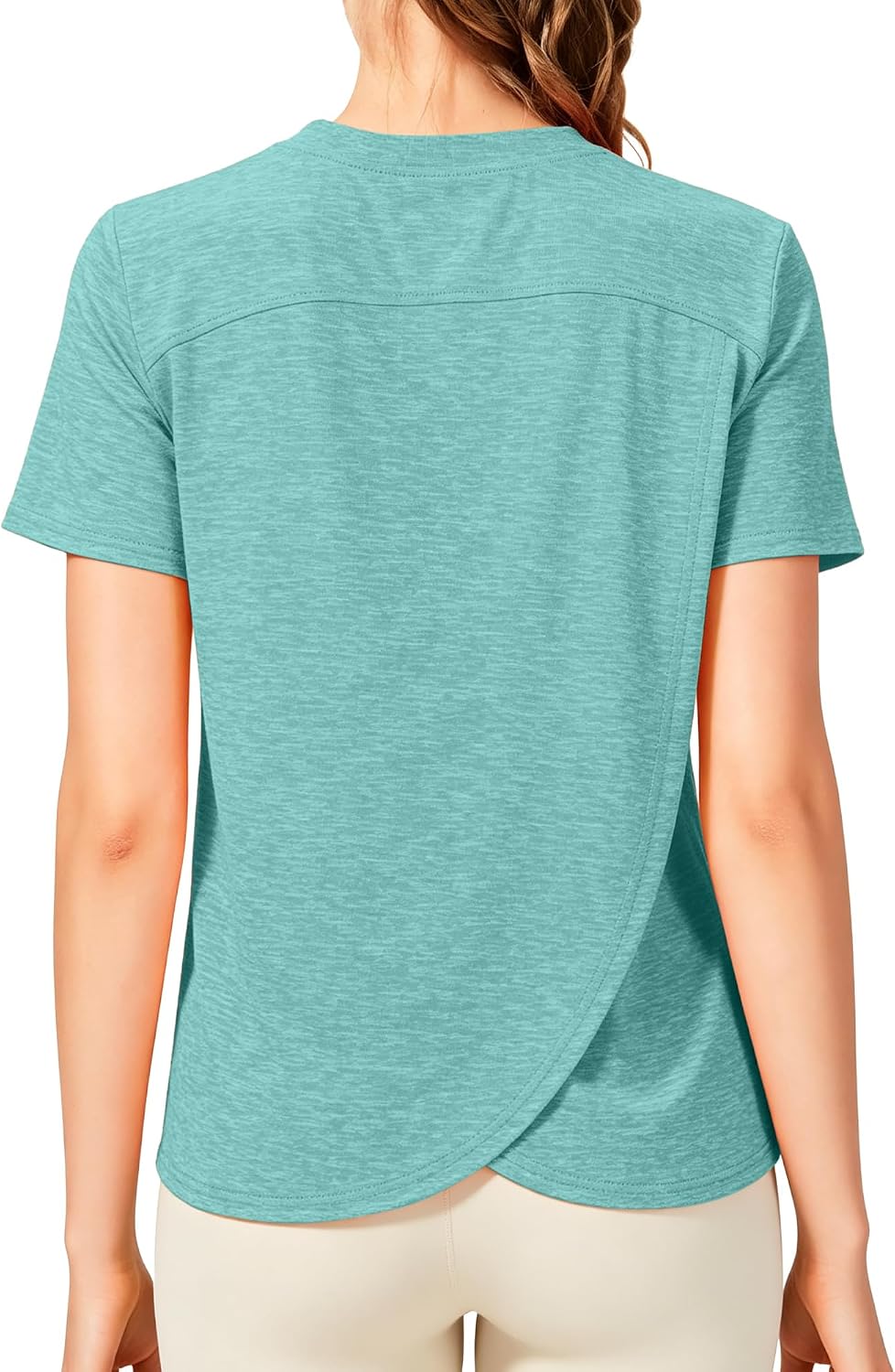 Sports Shirt Women's Short Sleeve Lightweight Breathable Sports Tops Moisture Wicking Running Shirt